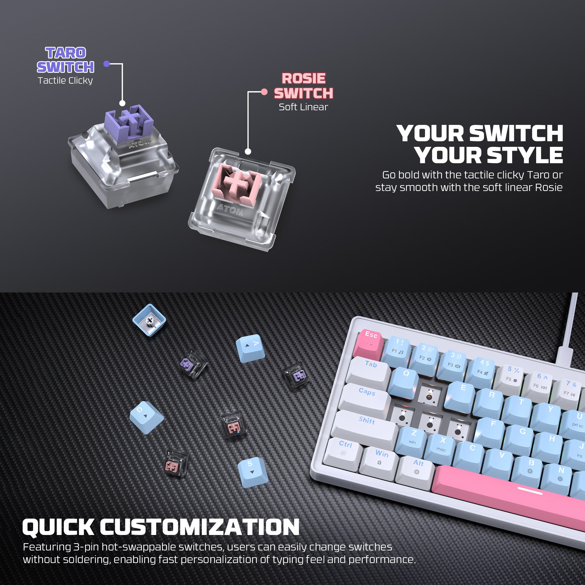 Fantech Atom X63 - Mechanical Keyboard – Fantech World