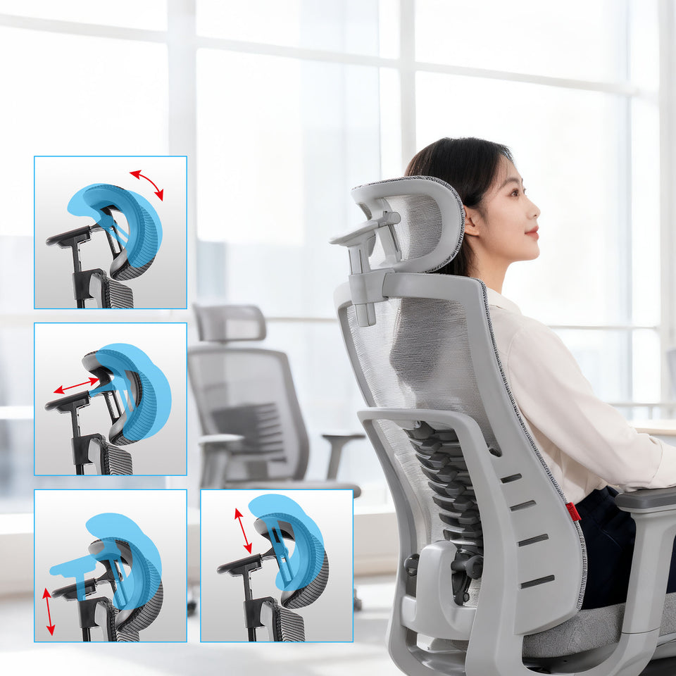 4D ERGONOMIC HEADREST