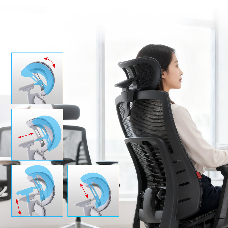 4D ERGONOMIC HEADREST