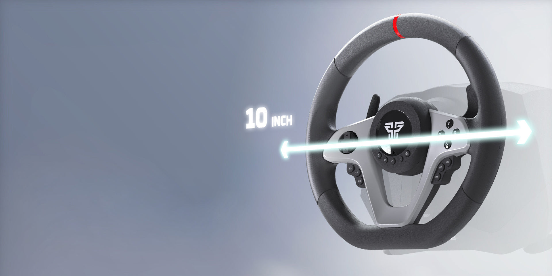 10-INCH STEERING WHEEL FOR TRUE CONTROL