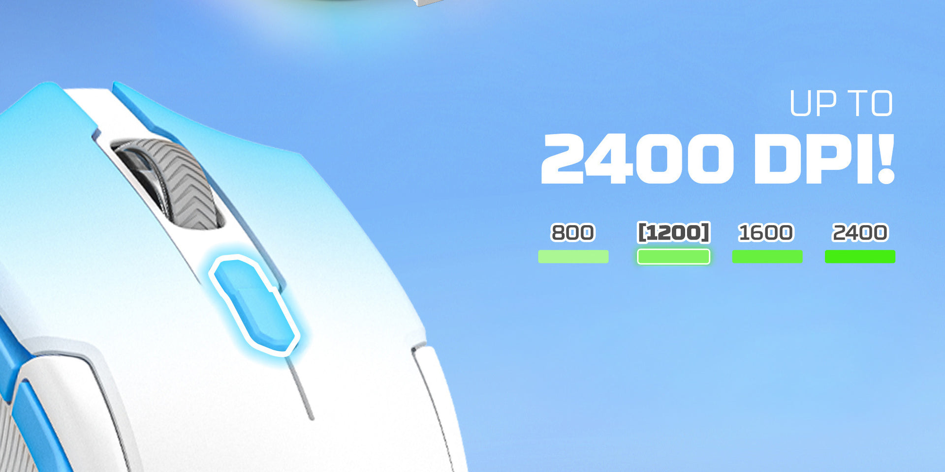 ADJUST YOUR DPI FASTER WITH JUST ONE BUTTON!