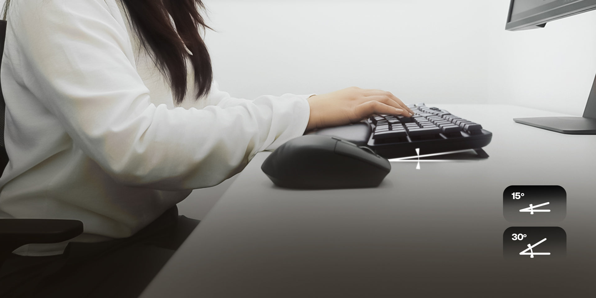 CUSTOMIZABLE TYPING ANGLE