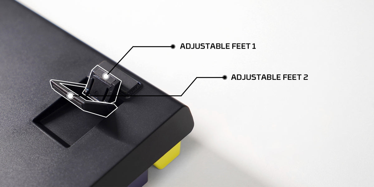 TWO-STEP ADJUSTABLE FEET